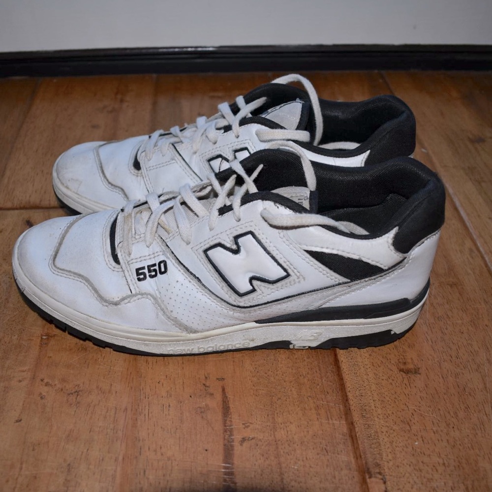 New Balance 550 white and black men’s size 10